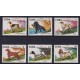 CUBA 1976 SERIE COMPLETA DE ESTAMPILLAS NUEVAS MINT PERROS FLORES